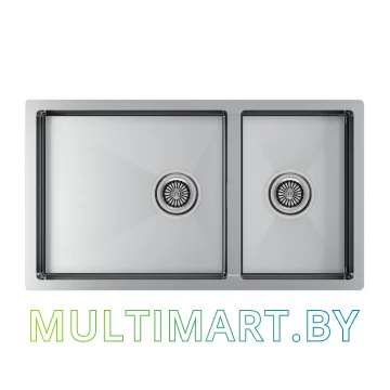 Кухонная мойка Paulmark Gerberg 78/2S UNI PM227844-BS (брашированная сталь)